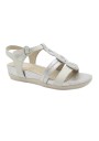 1 - STONEFLY 220838 EVE 31 Birch white bianco sandali donna strappo pelle