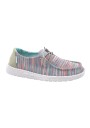 1 - HEY DUDE WENDY SOX sunset pink multicolore scarpe donna sneakers lacci