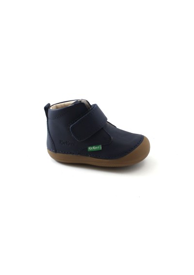 1 - KICKERS 584341 SABIO MARINE 19/24 blu scarpe mid bambino strappo pelle primi passi