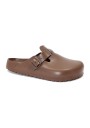 1 - BIRKENSTOCK BOSTON EVA 1027386 roast marrone ciabatta zoccolo uomo fibbia