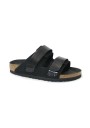 1 - BIRKENSTOCK UJI 1026570 black nero ciabatte donna strappi