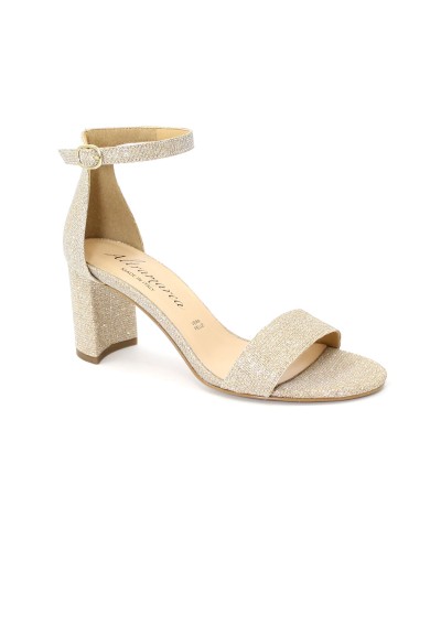 1 - ALTRAMAREA 22506 rosè oro scarpe donna sandalo tallone tacco cinturino