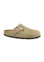 1 - BIRKENSTOCK BOSTON 960813 tabacco brown beige ciabatta zoccolo uomo fibbie
