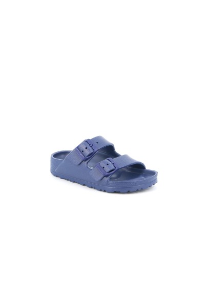 1 - GRUNLAND KUBE CI1886 blu bambino ciabatte anatomiche fasce birk gomma