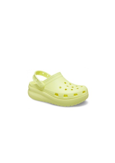 1 - CROCS CLASSIC CUTIE CLOG K 207708 sulphur giallo ciabatte bambino gomma platform