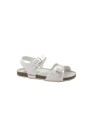 1 - GRUNLAND AFRE SB1258 bianco sandalo bambina fibbie birk
