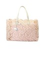 1 - Melluso M10833C nude borsa donna shopping due manici pizzo sacco