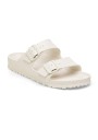 1 - BIRKENSTOCK ARIZONA EVA eggshell 1027384 bianco ciabatte donna fibbie gomma