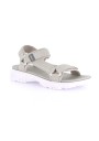 1 - GRUNLAND SETE SA2618 grigio sandali donna strappi tessuto gomma re-soft