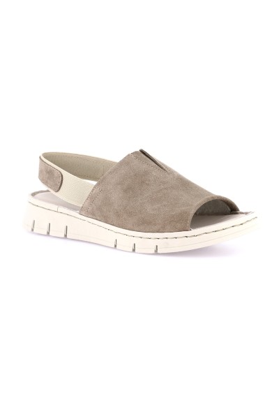 1 - GRUNLAND GITA CI3601 taupe scarpe donna sandali elastico re-soft