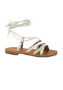 1 - GIADA 7393 bianco scarpe sandali donna pelle schiava infradito