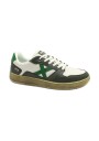 1 - MUNICH 8908082 LEGIT 82 bianco verde scarpe uomo sneakers lacci pelle