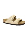 1 - BIRKENSTOCK ARIZONA BS 1019016 sandcastle beige ciabatte donna fibbie pelle soft