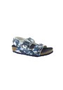 1 - BIRKENSTOCK MILANO KINDER 1012704 dino camo blue sandali bambino fibbie
