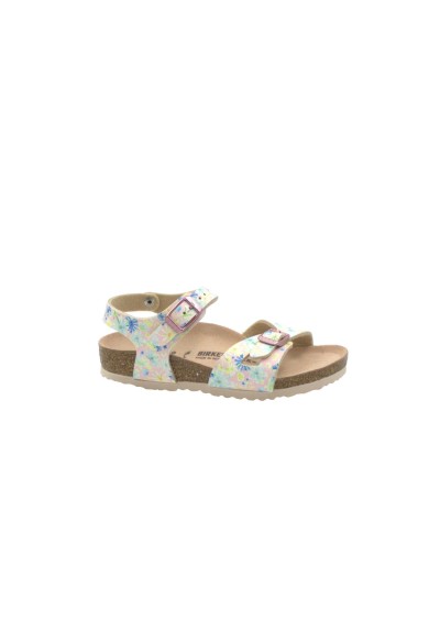1 - BIRKENSTOCK RIO KIDS 1022232 pastel floral bambina sandali fibbie
