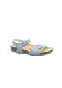 1 - BIRKENSTOCK RIO KIDS 1022237 candy ombre light blue bambina sandali fibbie pelle