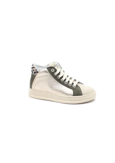 1 - BALOCCHI 642445 MARLEY 36/37 tortora beige scarpe bambina mid sneakers lacci+ zip