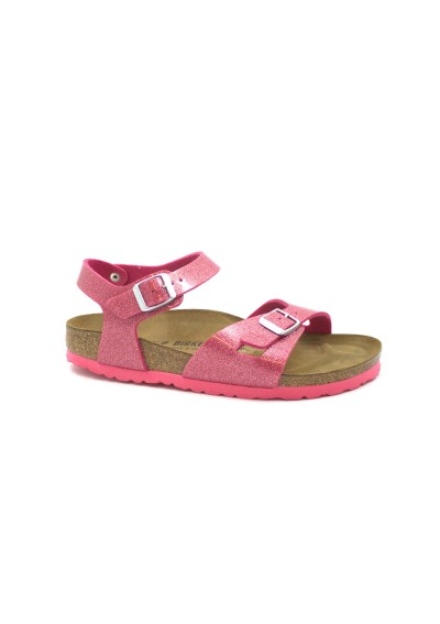1 - BIRKENSTOCK RIO KIDS 1003235 magic galaxy bright rose sandali bambina fibbie