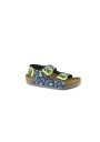 1 - BIRKENSTOCK MILANO KINDER 1015617 robots blue sandali bambino fibbie