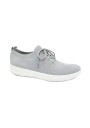 2 - FITFLOP L39-618 UBERKNIT pearl grigio scarpa donna slip on tessuto