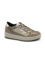 1 - IGI&CO 6668511 bronzo beige scarpe donna sneakers  lacci pelle camoscio