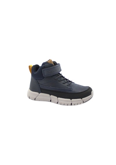 1 - GEOX J369BA navy blu scarpe bambino sneakers lacci strappo 29/35
