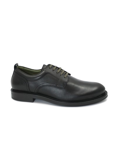 1 - AMBITIOUS 13610-6583AM black nero scarpe uomo eleganti derby lacci pelle
