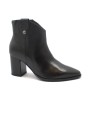 1 - NERO GIARDINI 08290 nero stivaletti donna tronchetti zip laterale punta tacco pelle