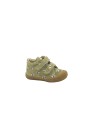 1 - NATURINO COCOON 12904 stone taupe scarpe bambina camoscio pelle strappi