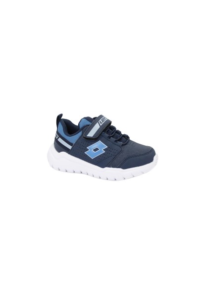 1 - LOTTO 216893 SPACEBREEZE III dress blue scarpe bambino sneakers ginnastica strappo + elastici