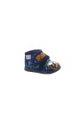 1 - GRUNLAND DALY PA1150 blu blu scarpe bambino pantofole tessuto strappo plantare
